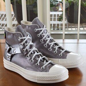 Converse Chuck 70 Hi Pride A10214C Silver Metallic Sizes 7.5 - 9.5